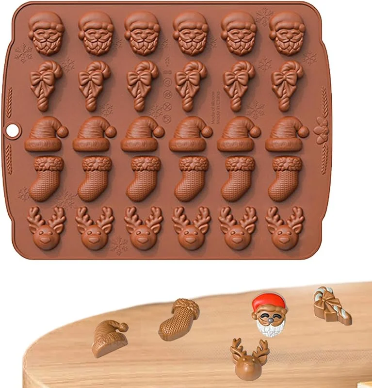 Marke: Generisch Weihnachts-Schokoladenformen, Glockenbaum-Silikonform, Backform für — Weihnachtskueche
