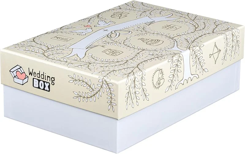 Besuche den FALKEN-Store FALKEN StoryBox WEDDING mit Deckel 120 mm hoch DIN A4+ Made in Germany — Geschenkverpackung