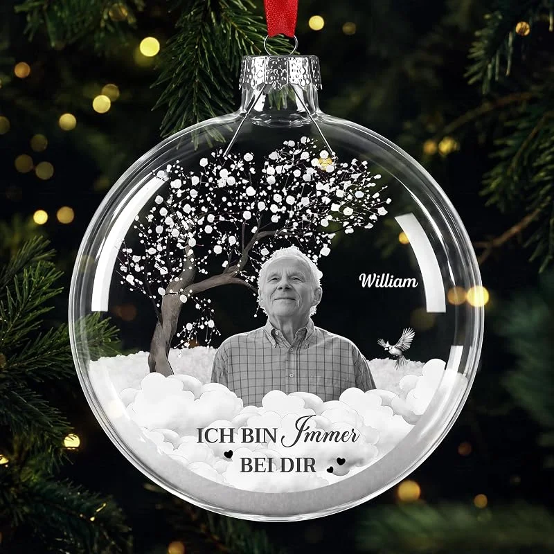 Marke: Geschenke Mall Flacher Glas Weihnachtsschmuck Personalisiert Ich Bin Immer — Weihnachtsdeko