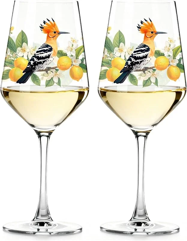 Besuche den Glasmark KROSNO 1992-Store Glasmark KROSNO 1992 Weingläser Rotweingläser Weißweingläser - Universell - Transparent - Set 2 Stück - 470 ml Wiedehopf — Wein und Festtafel