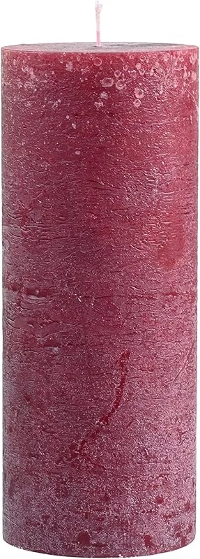 Marke: Chic Antique Chic Antique Macon rustikale Stumpenkerze versch.Farben und Größen Kerze Antik NEU Altarkerzen 100 % Paraffin lange Brenndauer (Dunkelrot, 25x10 cm) — Kerzenlicht Abendessen