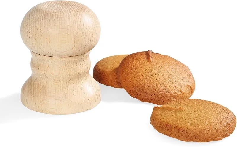 Besuche den KÜCHENPROFI-Store Küchenprofi Lebkuchenformer Ø 7cm, Buchenholz, 7x7x10 cm, Einfaches Teiglösen — Weihnachtskueche