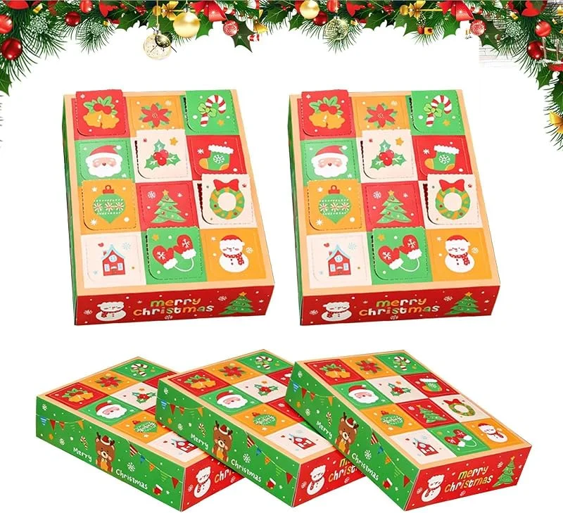 Marke: Générique Adventskalender zum Befüllen 5 Stück Dekoboxen Countdown für — Advent und Tisch