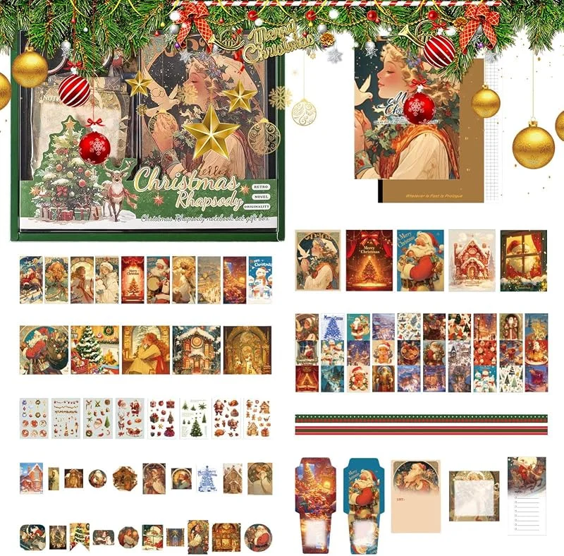 Marke: Generisch Weihnachtsaufkleber für Bastelarbeiten, festliche Abziehbilder und — Geschenkverpackung