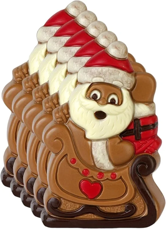 Besuche den schenken-24-Store 5x Schokofigur Weihnachtsmann Schlitten 50 g Schokolade — Weihnachtskueche