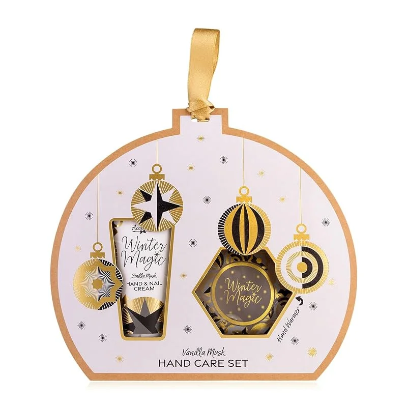 Besuche den accentra-Store Accentra Handpflegeset WINTER MAGIC in Geschenkbox, 2-teiliges Pflegeset für Frauen mit Handcreme & Handwärmer, festliches Geschenkset, Nagelcreme, Handlotion, Duft Vanilla Musk, Weihnachten — Hautpflege