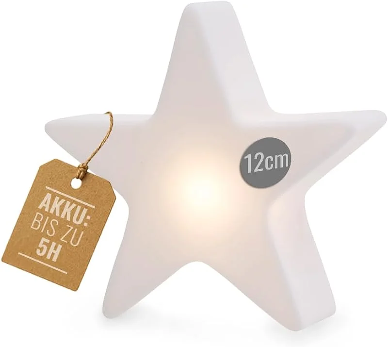 Besuche den 8 seasons-Store 8 seasons design LED Stern Mini-Leuchte Shining Star Micro S – Dekolampe 12 cm – kabellos mit Akku, USB-C aufladbar – Tischdeko, Adventsbeleuchtung, leuchtende Winterdeko, Weihnachten — Advent und Tisch