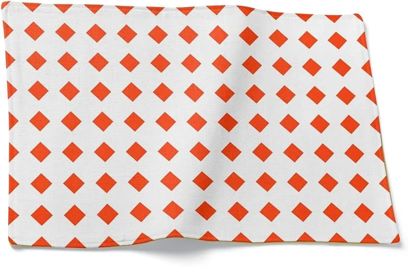 Marke: CEVAN CEVAN Leinen Platzset Weihnachten Abwischbare Tischsets Geometrische Muster 4er Set, Platzset Zum Abwischen Tischset Waschbar, 32x42cm — Küche & Haushalt