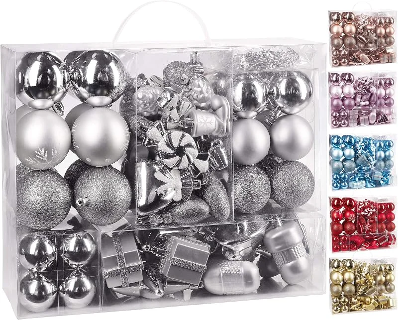 Besuche den BRUBAKER-Store BRUBAKER 77-teiliges Set Weihnachtskugeln Christbaumschmuck — Weihnachtsdeko
