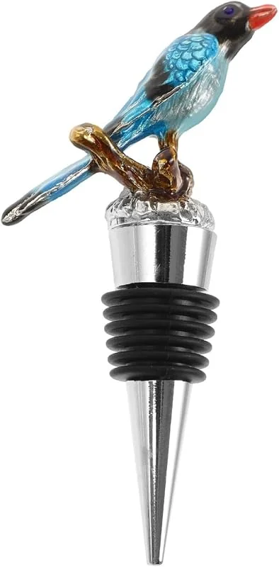 Marke: BESTOYARD BESTOYARD Dekorativer zur Ansprechenden Aufbewahrung und Frischhaltung aus Zinklegierung Weinstopper Langlebiger Metallflaschenverschluss mit Elsternform für Weinflaschen — Wein und Festtafel