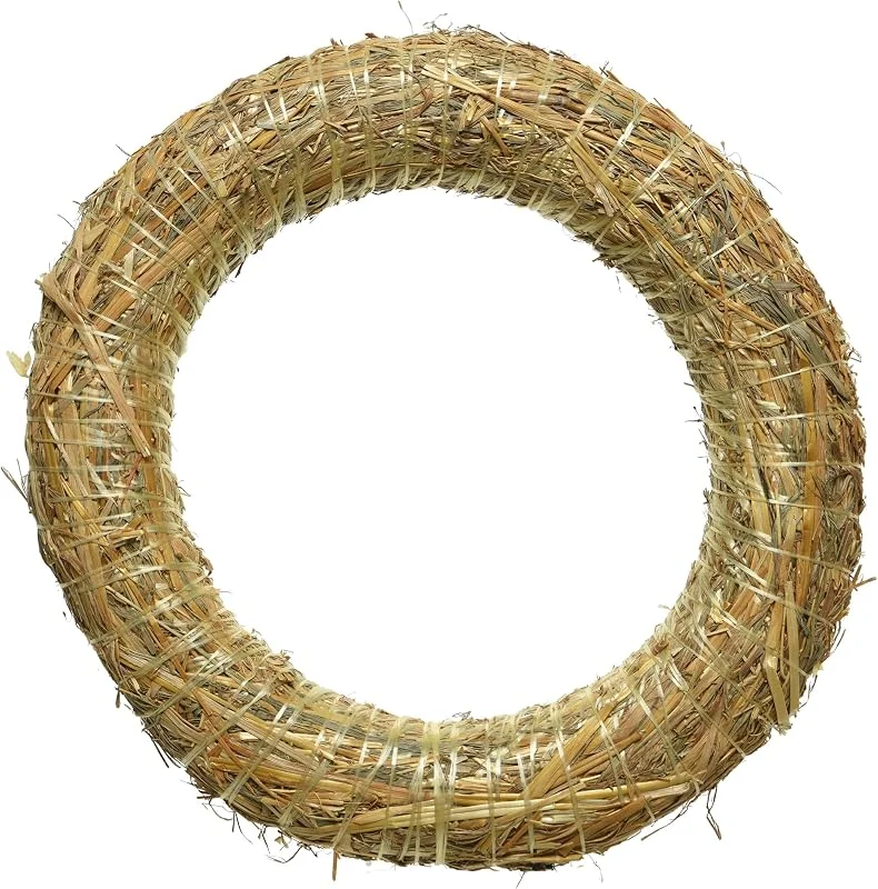 Marke: Decoris Strohkränze, Strohrömer, Türkranz, Deko-Kranz, Kranz-Rohling, Strohring - Verschiedene Durchmesser je nach Auswahl - 50 cm — Weihnachtsdeko