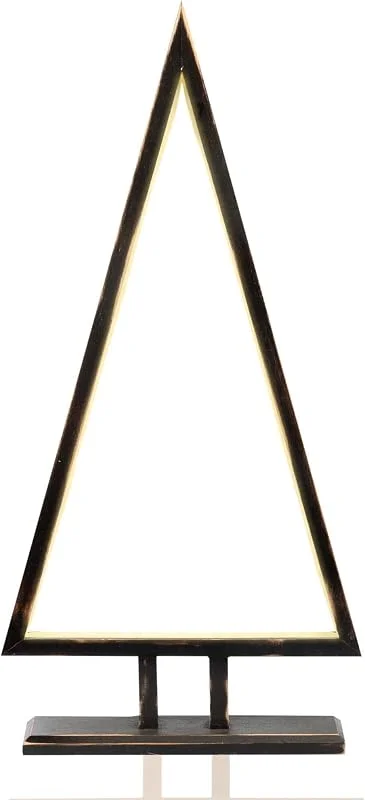 Besuche den hellum-Store hellum LED Weihnachtspyramide beleuchtet 30x60cm, schwarz, Stecker innen — Weihnachtsdeko