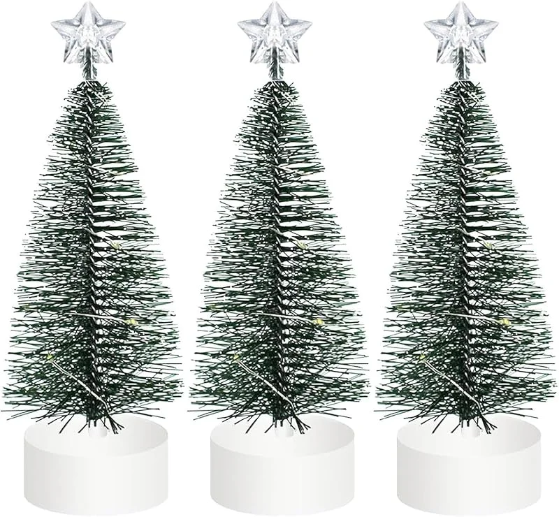 Marke: Generisch Generisch LED Weihnachtsbaum 3 Stück Künstliche Pflanze Tischmittelstück — Weihnachtsbeleuchtung
