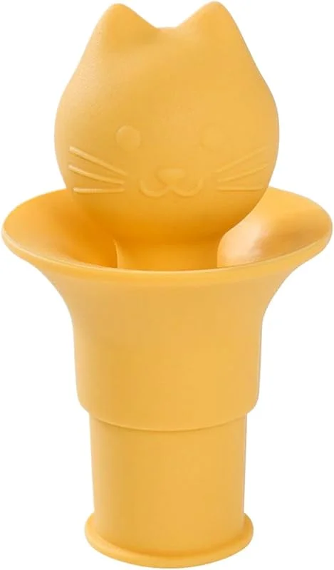 Marke: Genérico Wein-Stopper - 2-in-1 Weinversiegelung mit eingebautem Funnel, süßer Katzenkopf, auslaufsichere Silikonflasche für Champagner, Liquor, Wein, Öl, Sauce und andere Beverages, 6, 1 x 4, 1 cm — Wein und Festtafel