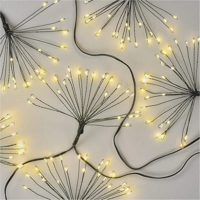 Besuche den EMOS-Store EMOS LED-Lichterkette warmweiß für Innen, 5, 2 m lange Feuerwerk Weihnachtslichterkette NANO, 6 Stunden Timer Funktion, Netzteil und Transformator, für Partys, Weihnachten, Deko, grünes Kabel — Weihnachtsdeko