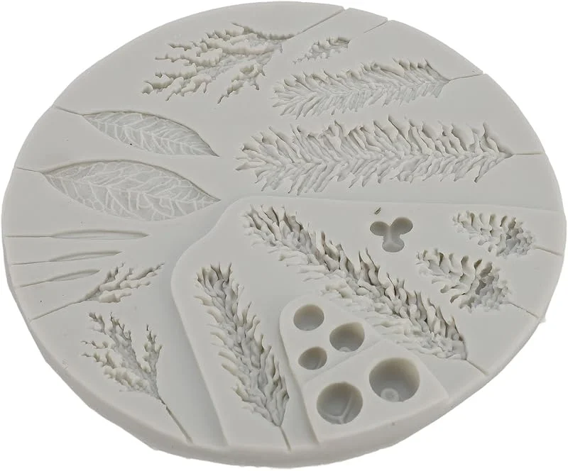 Besuche den Irfora-Store Irfora Kiefernzweige Silikonform, Winterlaub Design — Weihnachtskueche