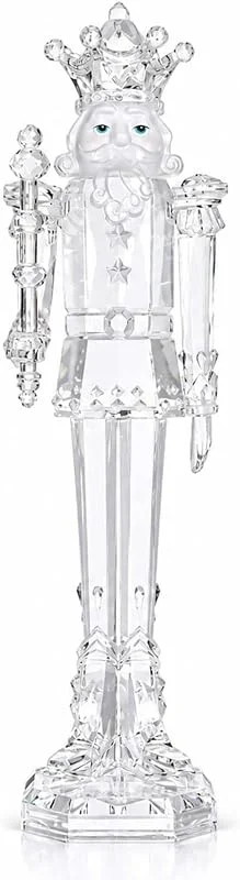 Marke: LINYTHER Transparente Acryl-Nussknacker-Figur — Weihnachtsdeko