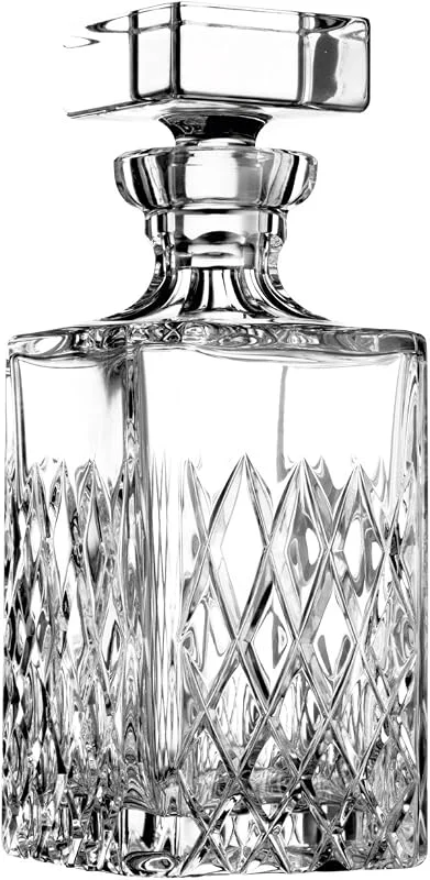 Marke: ARNSTADT KRISTALL ARNSTADT KRISTALL Whisky Whiskey Karaffe Venedig (25 cm) - Kristallglas mundgeblasen · von Hand geschliffen · Handmade in Germany — Wein und Festtafel