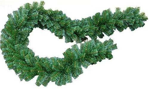 Marke: KML Weihnachtsgirlande Dicke Tannengirlande Weihnachtsdeko Grüne Tannenzweige 300cm (160 Spitzen)