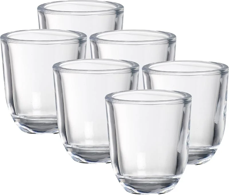 Besuche den bolsius-Store Bolsius - Glashalter für Votivkerzen - 6 STK - 6, 5 cm - Rund - Votivkerzenhalter - Transparante Glas - Dekoration - Wohnaccessoire — Kerzenlicht Abendessen