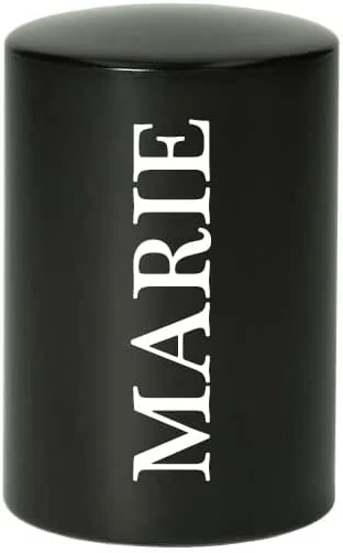 Besuche den polar-effekt-Store polar-effekt Flaschenöffner aus Metall mit personalisierter Wunschgravur - Farbe Schwarz - Push up Kapselheber Aluminium - Kronkorken - Bier, Sekt, Wein - Barkeeper, Barzubehör - Geschenk - Vatertag — Wein und Festtafel