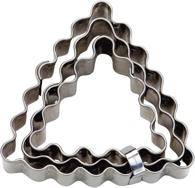 Besuche den Städter-Store Städter Haus 3-teilig gewellt Triangle Deck Cutter Set, Silber, 4, 5, 6xa0cm — Weihnachtskueche