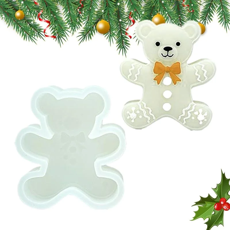 Marke: Générique Schokoladenform für Weihnachten, Bär, Gewürze, wiederverwendbar — Weihnachtskueche