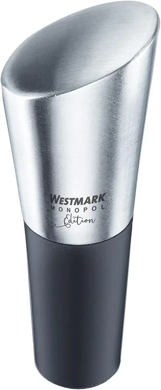 Besuche den Westmark-Store Westmark Weinflaschenverschluss, Monopol Edition, Rostfreier Edelstahl, Silikon, Silvio, Silber, Schwarz, 61913360 — Wein und Festtafel