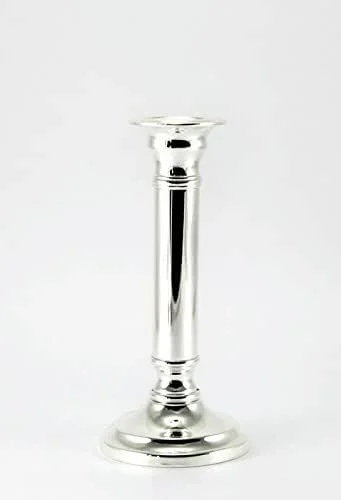 Besuche den Brillibrum-Store Kerzenleuchter 15 19 23 cm Kandelaber Kerzenständer Silber Rund Armleuchter Brillibrum Fyler (Mittel - Ohne Gravur) — Kerzenlicht Abendessen