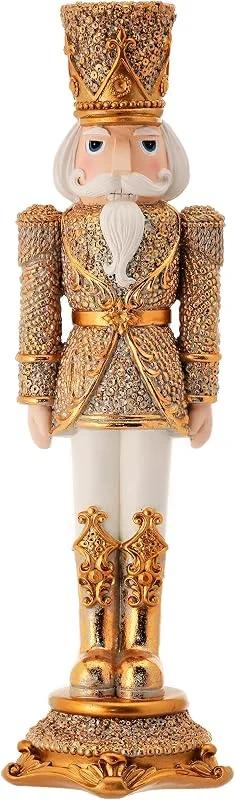 Marke: Regency International Regency International Diamant-Nussknacker-Figur, 33 cm, Harz — Weihnachtsdeko