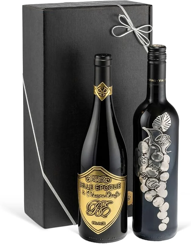 Besuche den Prime Presents-Store Italien vs. Frankreich: Rotwein-Geschenkset der Superlative! Prestige-Syrah & Merlot (2 x 0, 75 l) zum Geburtstag, Weihnachten, für Kenner — Wein und Festtafel