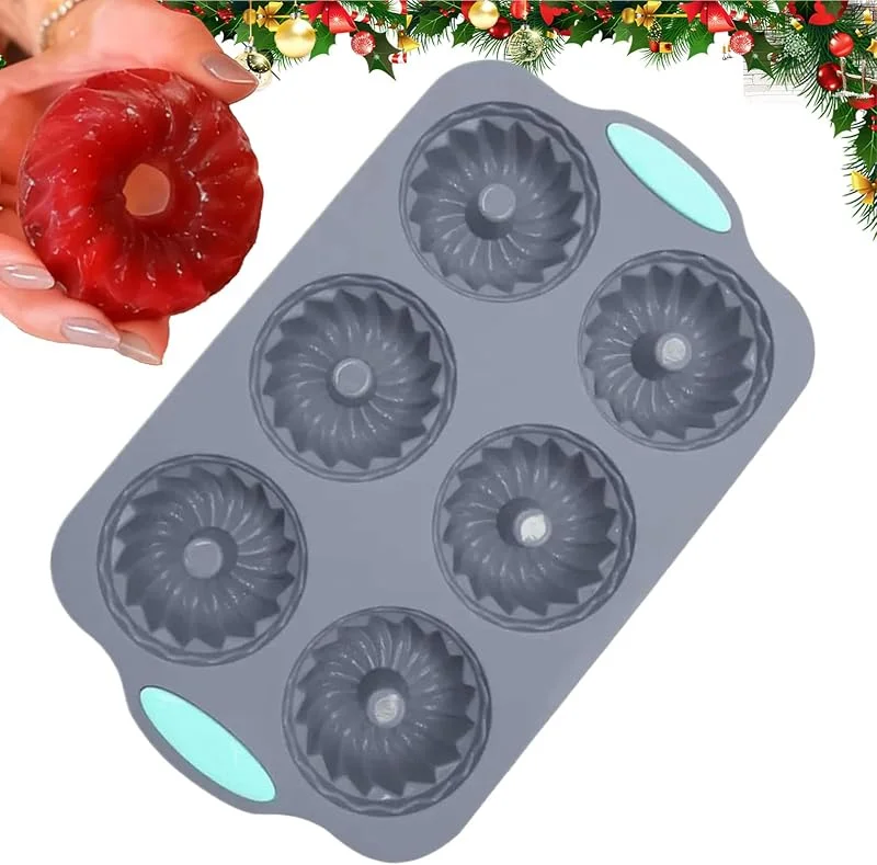 Marke: Generic Weihnachts-Schokoladenformen 6-fach Flexible Backform Für Festtagsgebäck — Weihnachtskueche