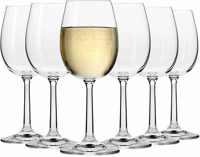 Besuche den Krosno-Store Krosno Weißweingläser, 6er Set, 280 ml, Kollektion Pure — Wein und Festtafel