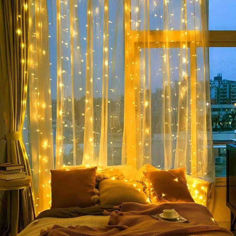 Besuche den Avoalre-Store Avoalre Lichtervorhang Innen 2M x 3M Lichterkette Vorhang 300 LEDs — Weihnachtsbeleuchtung