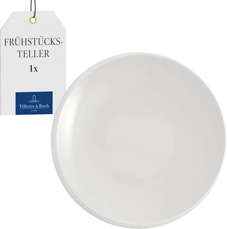Villeroy & Boch - NewMoon Frühstücksteller 24 cm Weiß — Advent und Tisch