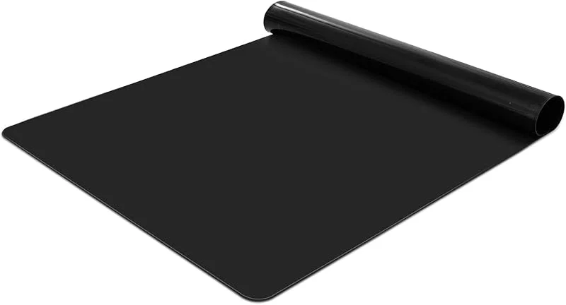 Besuche den KitchenRaku-Store KitchenRaku Große Silikonmatte, Rutschfeste Tischunterlage, Hitzebeständige Antihaftmatte, Silikon Unterlage Antihafte Tischmatte Arbeitsmatte Thekenmatte (Schwarz, 50x70x0.12cm) — Weihnachtskueche