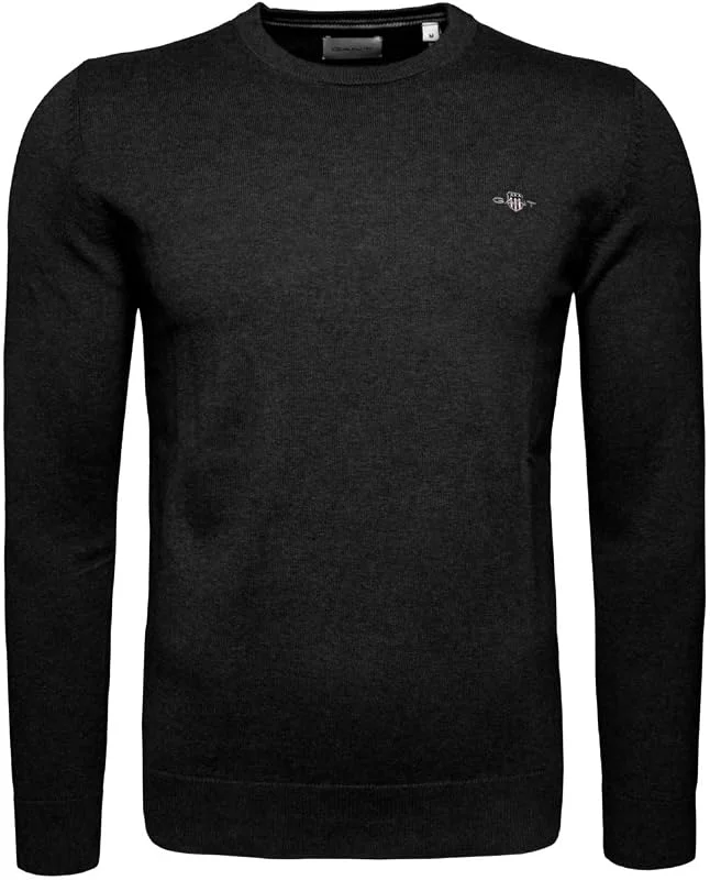 Gant Herren Classic Cotton C-Neck Pullover (1er Pack) — Weihnachtsmode