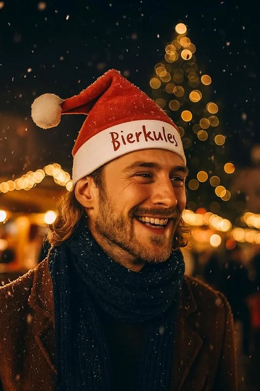 Besuche den Deggelbam-Store Weihnachtsmützen mit lustigen Sprüchen, Weihnachtsmarkt, Christkindelmarkt, Nikolausmütze, Party, Weihnachtsfeier, Firmenfeier, Wunschtext — Weihnachtsmode