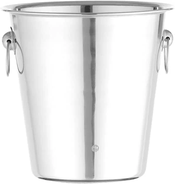 Besuche den HENDI-Store HENDI Sektkühler, BarUp, mit Ringgriffen, Eiskübel für Flaschen, Flaschenkühler, Champagner Kühler, Weinkühler, 3, 3L, ø220x(H)190mm, Edelstahl, silber (Packung mit 5) — Wein und Festtafel