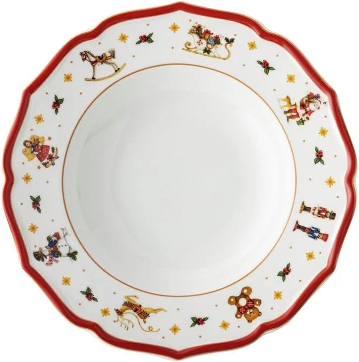 Besuche den Hutschenreuther-Store Hutschenreuther Teller tief 23 cm Happy Wintertime 23, 00 CM (Packung mit 6) — Advent und Tisch