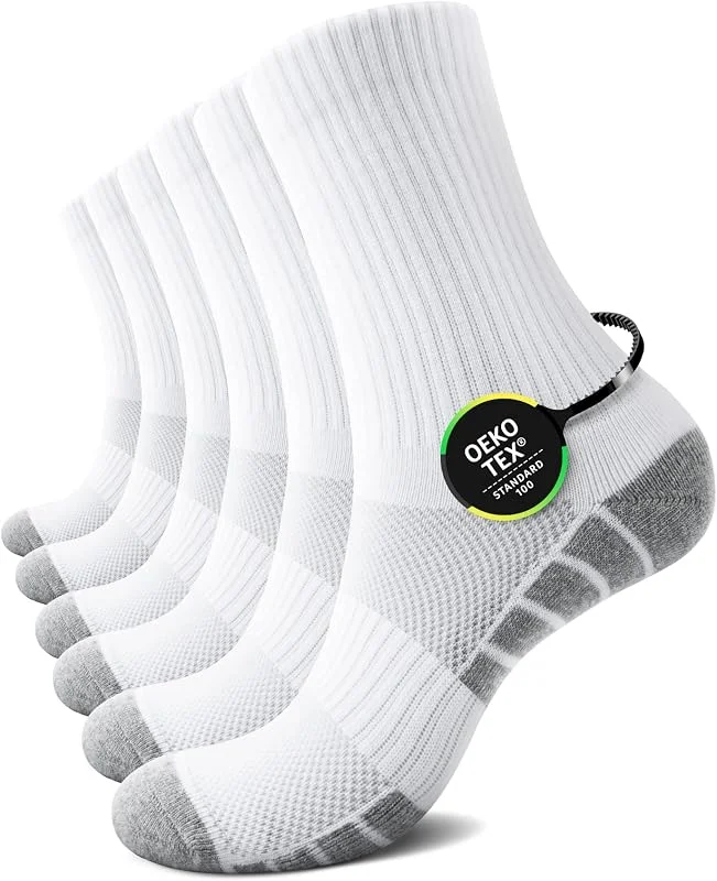 Besuche den TUUHAW-Store Socken Herren Damen Tennissocken Sportsocken Baumwolle Crew 6 Paar — Weihnachtsmode
