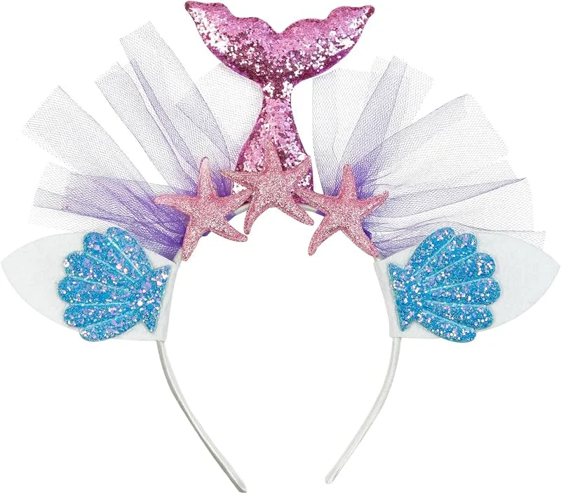 Besuche den W WIDMANN MILANO Party Fashion-Store W WIDMANN MILANO Party Fashion - Haarreif Meerjungfrau, Blau oder Pink, Unterwasserwelt, Meerjungfrauenflosse — Weihnachtsmode