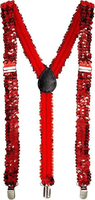 Besuche den W WIDMANN MILANO Party Fashion-Store W WIDMANN MILANO Party Fashion - Hosenträger, mit Pailletten, größenverstellbar, Kostüm, Accessoire, Karneval — Weihnachtsmode