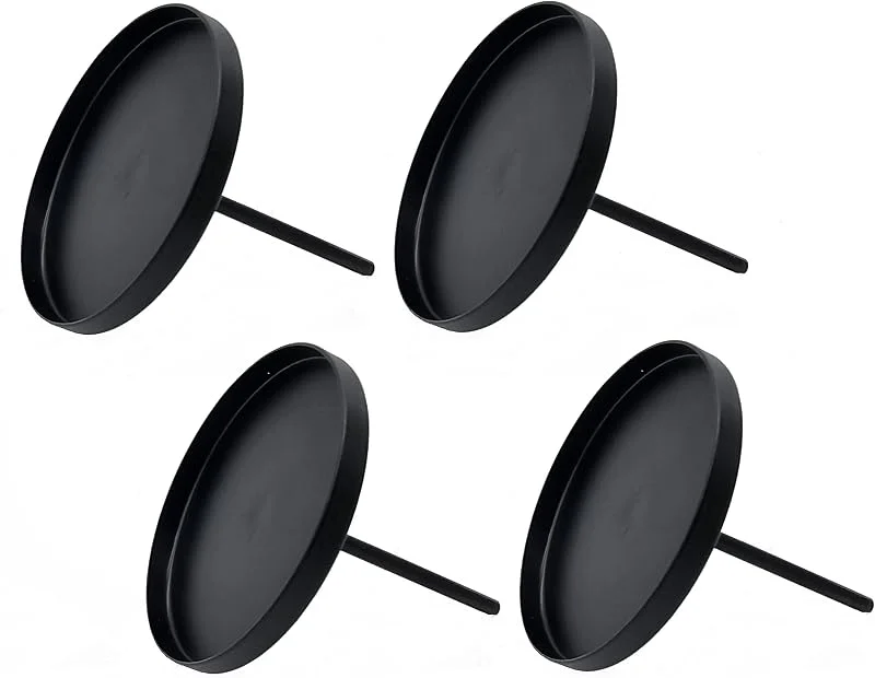Besuche den Spetebo-Store Kerzenpick für Stumpenkerzen 4er Set - schwarz - Kerzenhalter für Kugelkerzen - Kerzen Stecker für Advents und Weihnachts Gesteck — Advent und Tisch