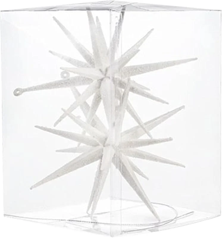 Marke: Générique 2-teiliges Weihnachtsstern-Ornament, Explosivstern, goldfarben, glitzernd — Weihnachtsdeko