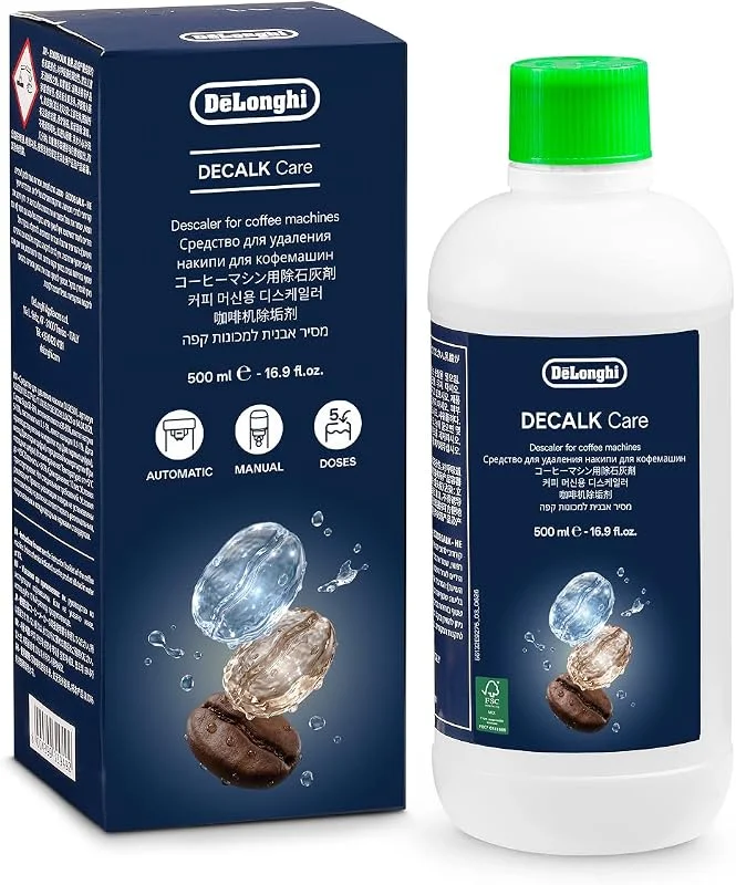 Besuche den De'Longhi-Store De'Longhi Original Decalk Care DLSC500 Entkalker für Kaffeemaschinen, mit Milchsäure, 500 ml, 5 Entkalkungen — Wein und Festtafel
