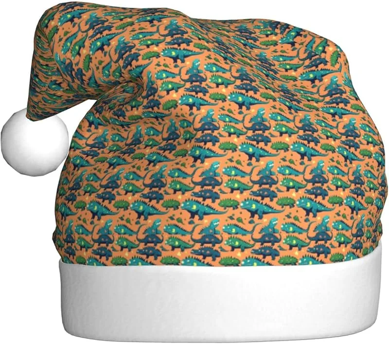 Marke: Tamiger Weihnachtsmützen mit Dinosaurier-Druck, saisonal, festlich — Weihnachtsmode