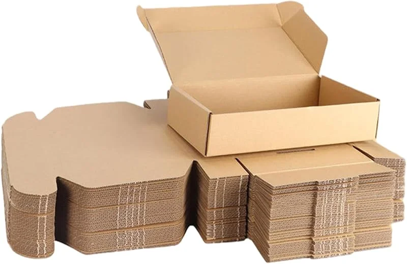 Marke: AZIDWERYQ 20 Stück kleine Versandkartons, 6 x 4 x 1, 6 Faltkartons aus Wellpappe, für Unternehmen, Versand, Verpackung, Bastelverpackung zum Verpacken kleiner Unternehmen — Geschenkverpackung