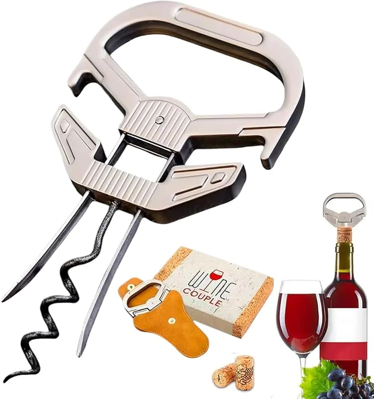 Marke: Generisch Wein Korkenzieher, Korkenzieher Extraktor - Zweizinkiger Weinflaschenöffner - Geeignet Für Kellner Zuhause Hotels Feiern Weihnachten Barkeeper Und Sammler Zerbrechlicher Flaschen — Wein und Festtafel