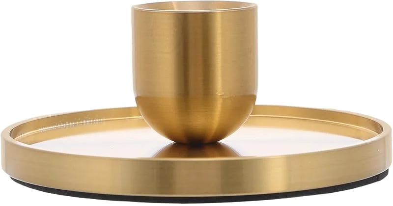 Marke: BESTOYARD Retro Kerzenständer Goldener Säulenkerzenhalter aus Metall — Kerzenlicht Abendessen